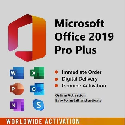 Microsoft Office 2019 Professional Plus Five PC  Windows license