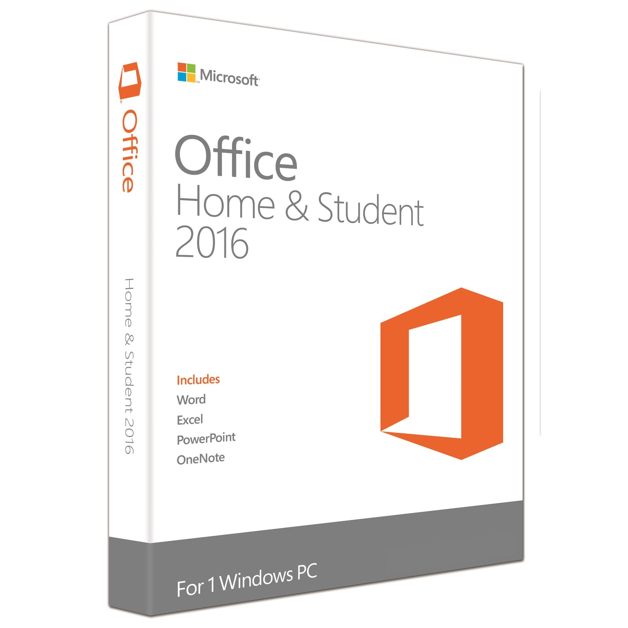 Microsoft office home and student 2016 for windows 10 ,8 and 7 .